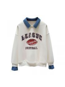 Korea style Autumn fashion Loose Letter Sweatshirt