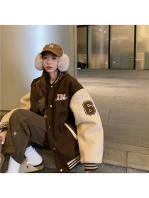 Winter fashion Korea style Baseball Uniforms For women