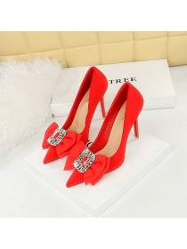 Korean style Pointed High heels Wedding shoes