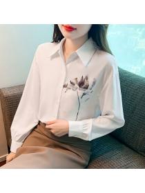 Korea style Autumn fashion Long sleeve blouse 