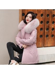 Winter Warm Long Cotton-padded jacket
