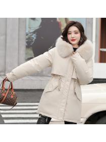 Winter Warm Long Cotton-padded jacket
