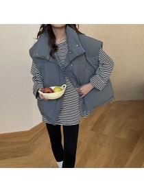 Korea style Winter Fashion Warm Loose Cotton Waistcoat