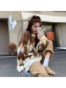 Vintage style Winter fashion Loose Sweater