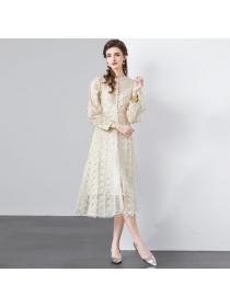European style Elegant Lace 2 pcs Dress 