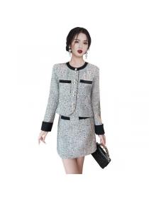 Winter coat Fashion style Woolen coat 2pcs set for women