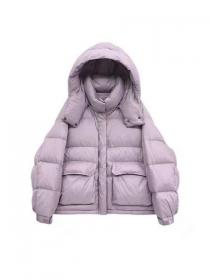 Simple style Winter Warm Loose Fashion Cotton coat