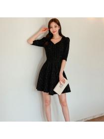 Korea style Fashion Elegant A-line dress 