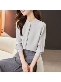 Korea style OL Fashion Solid color Blouse for women