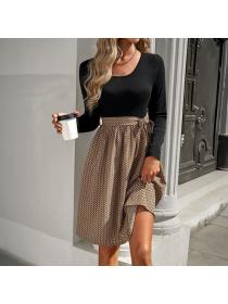 European style Elegant Summer Long sleeve dress