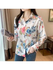 Vintage style Matching Printed Long sleeve shihrt 