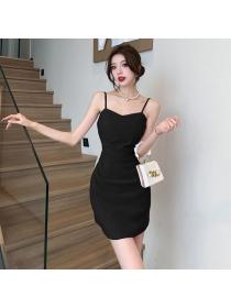 Korea style Sexy Fashion Strap dress 
