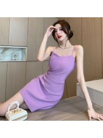 Korea style Sexy Fashion Strap dress 