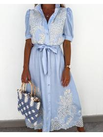 Summer fashion Elegant Short sleeve dress 