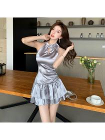 Korea style Summer Sleeveless Sexy dress