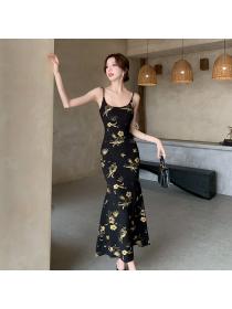 Korea style Sexy High waist Fishtail dress 