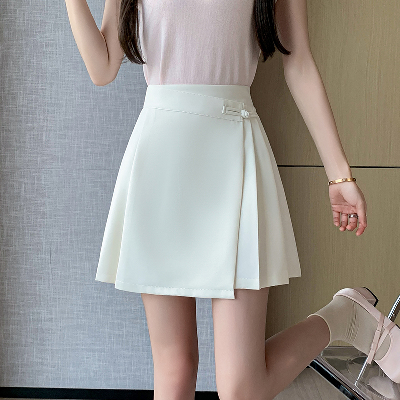 Vintage style Summer Fashion Pleated A-line skirt